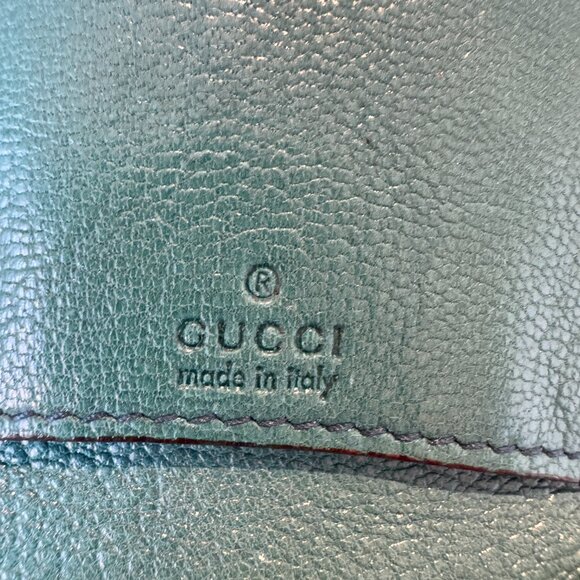 Authentic Gucci Emerald Green Soho Studded Leather Coin Purse - Picture 6 of 15